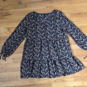 Wild Fable floral drop waist mini dress